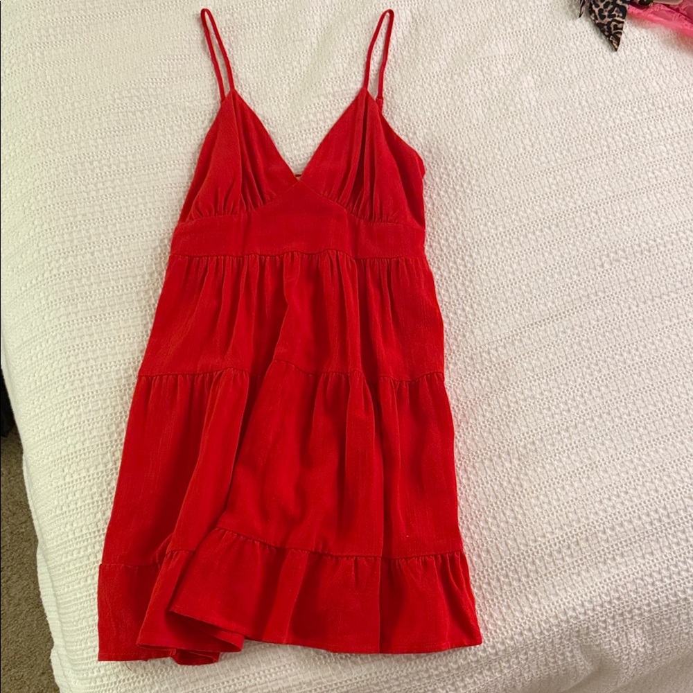 Monteau Vibrant Red Textured Top